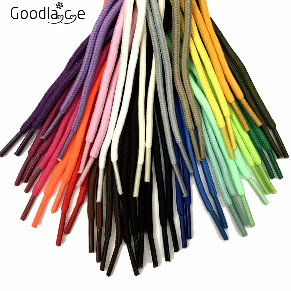 100cm-160cm Long of Round Shoelaces Shoe Strings Shoe Laces Cord Ropes for Boots Voilet Pink Purple Red