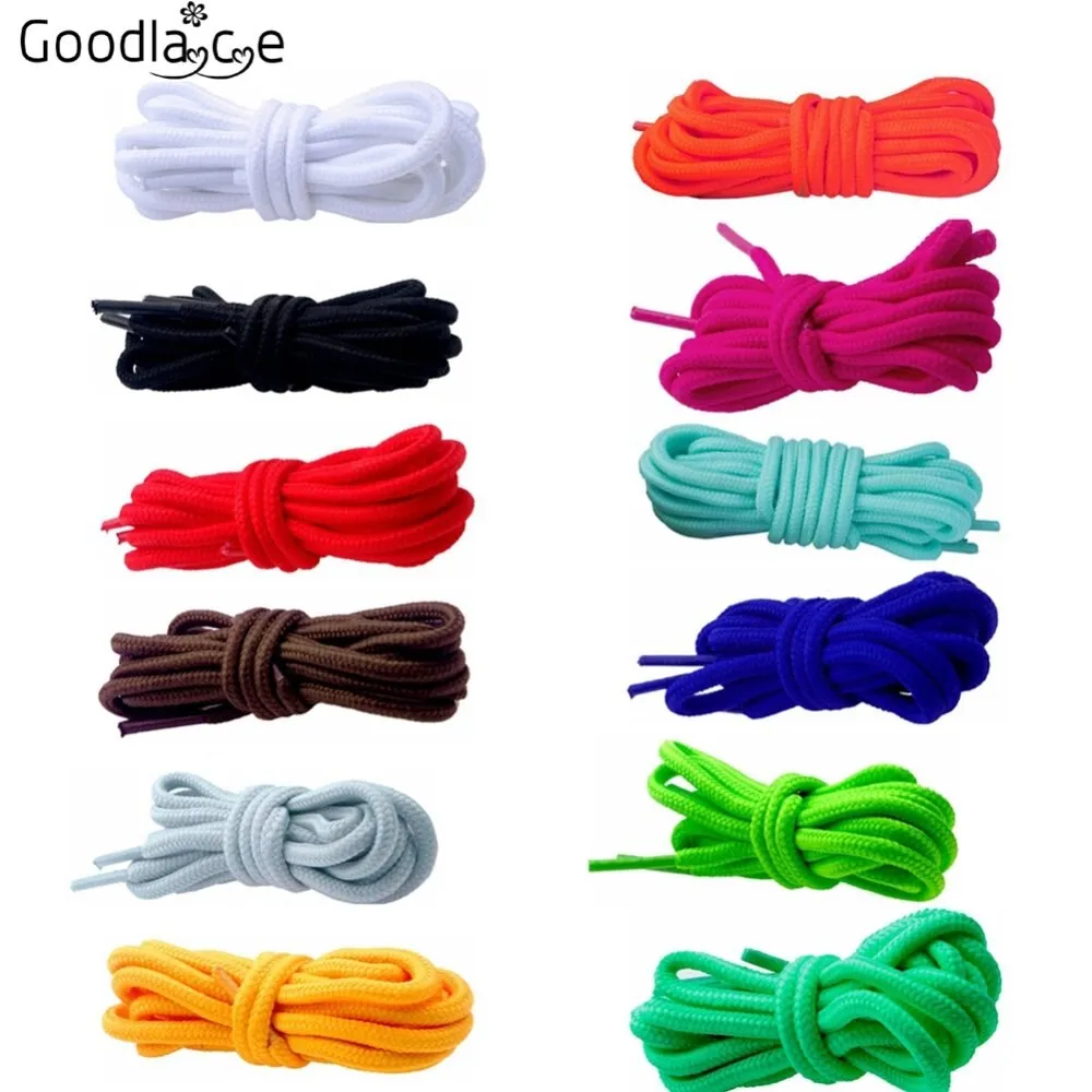 100cm-160cm Long of Round Shoelaces Shoe Strings Shoe Laces Cord Ropes for Boots Voilet Pink Purple Red