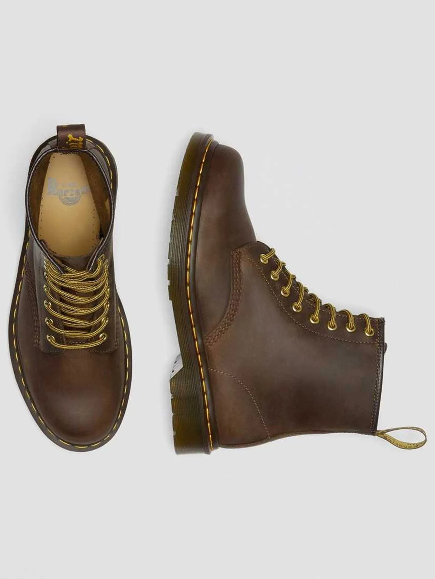 1460 Brown Crazy Horse Bottes