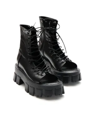 AR-3099 Lace-up Platform Ankle Boots
