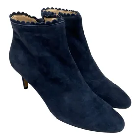 Boots Ankle Heels By Cme In Blue, Size:8.5