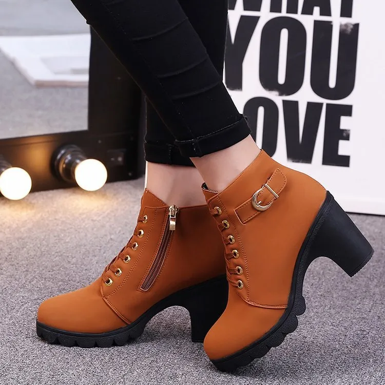 Elizabeth – Cross Strappy Martin Boots