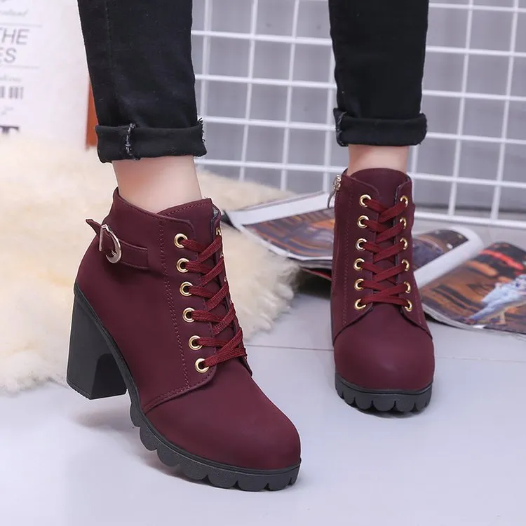 Elizabeth – Cross Strappy Martin Boots