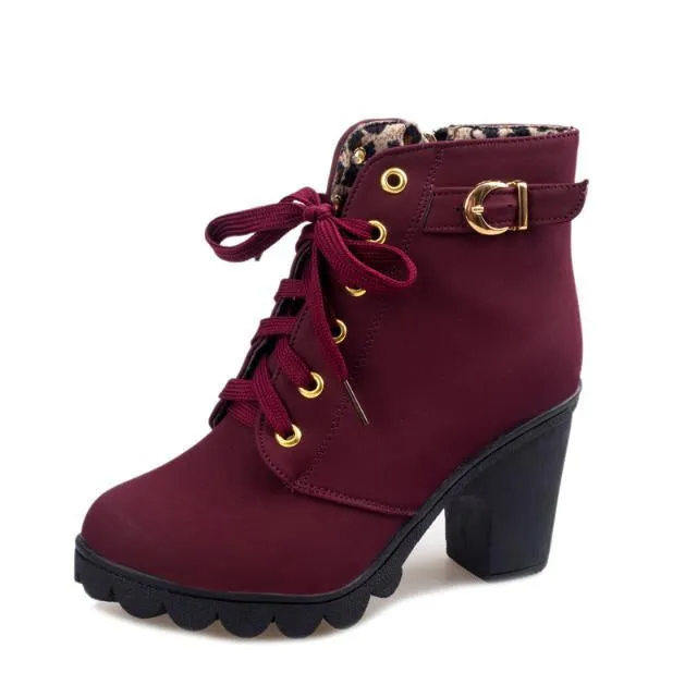 Elizabeth – Cross Strappy Martin Boots