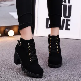 Elizabeth – Cross Strappy Martin Boots