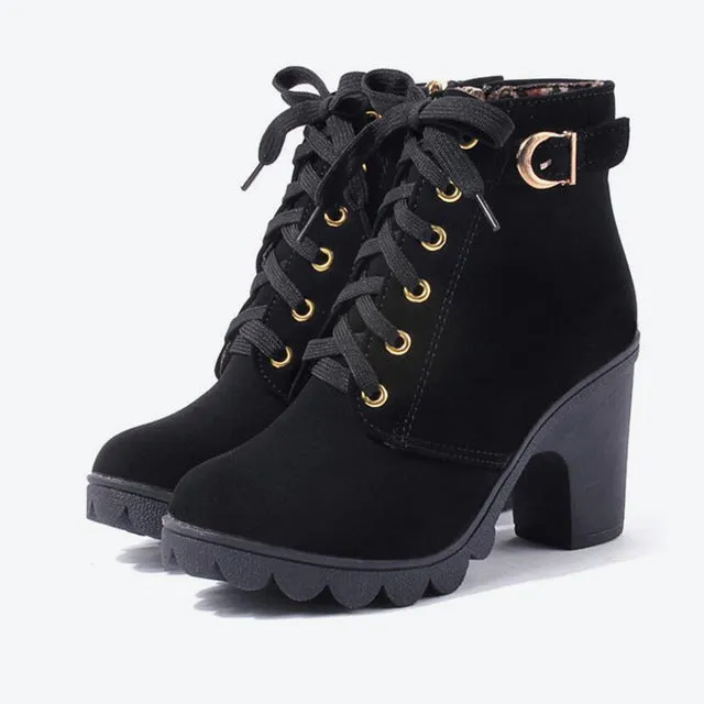 Elizabeth – Cross Strappy Martin Boots