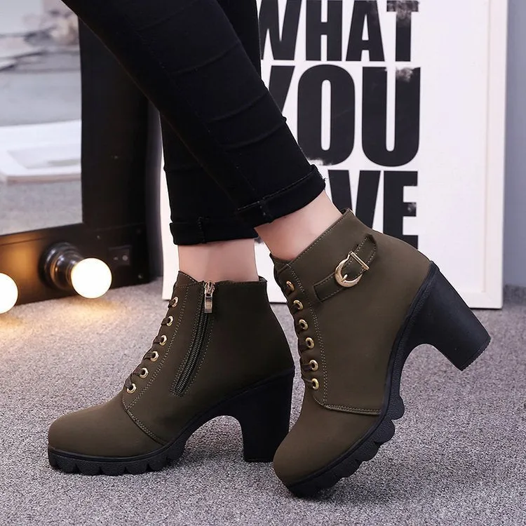 Elizabeth – Cross Strappy Martin Boots