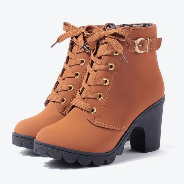 Elizabeth – Cross Strappy Martin Boots