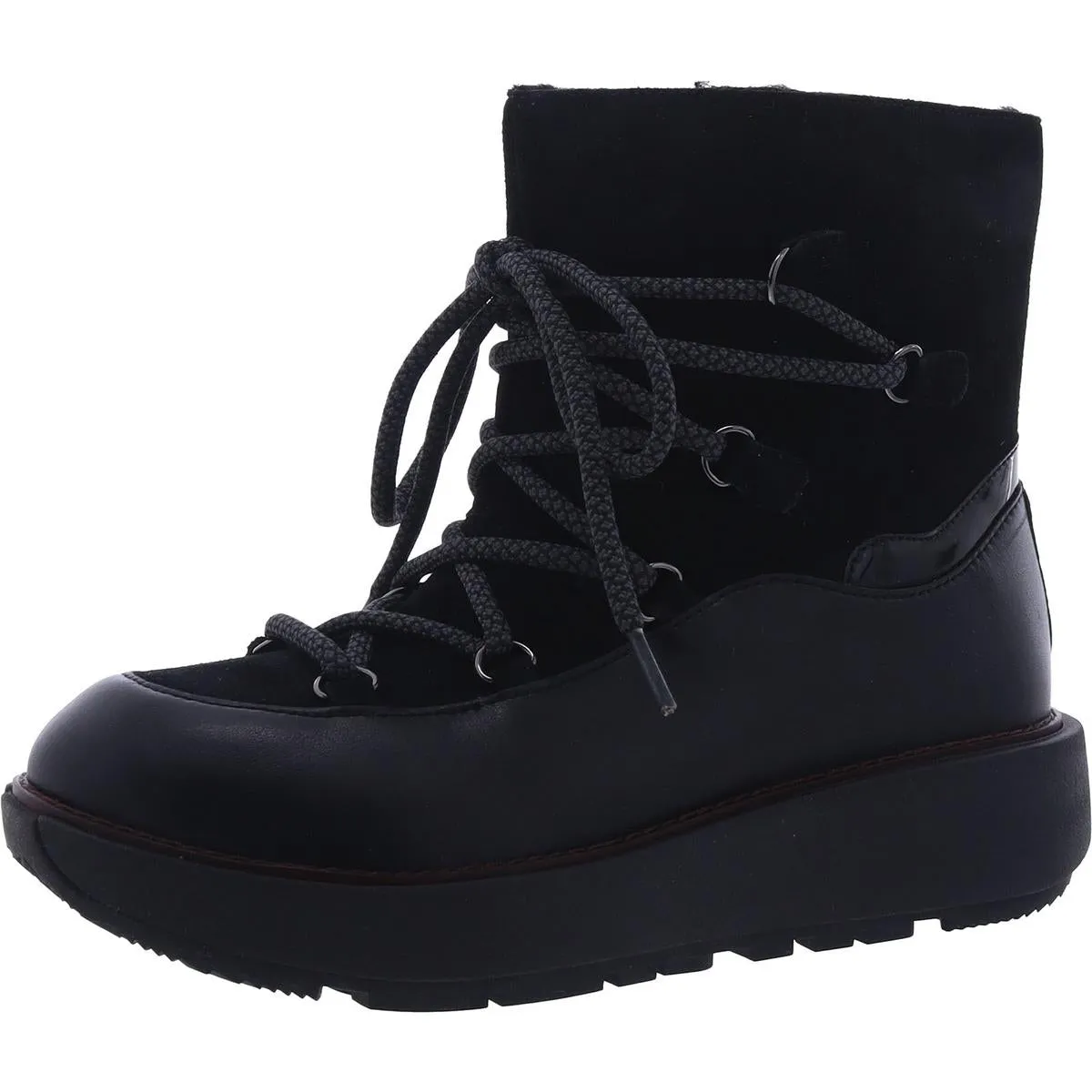 Fitflop Womens SKANDI SUEDE Leather Lugged Sole Winter & Snow Boots