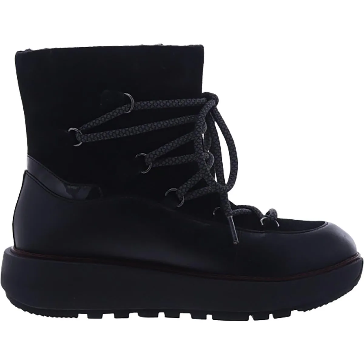 Fitflop Womens SKANDI SUEDE Leather Lugged Sole Winter & Snow Boots
