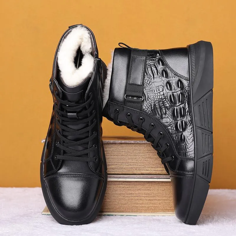 Leather Warm Martin Boots