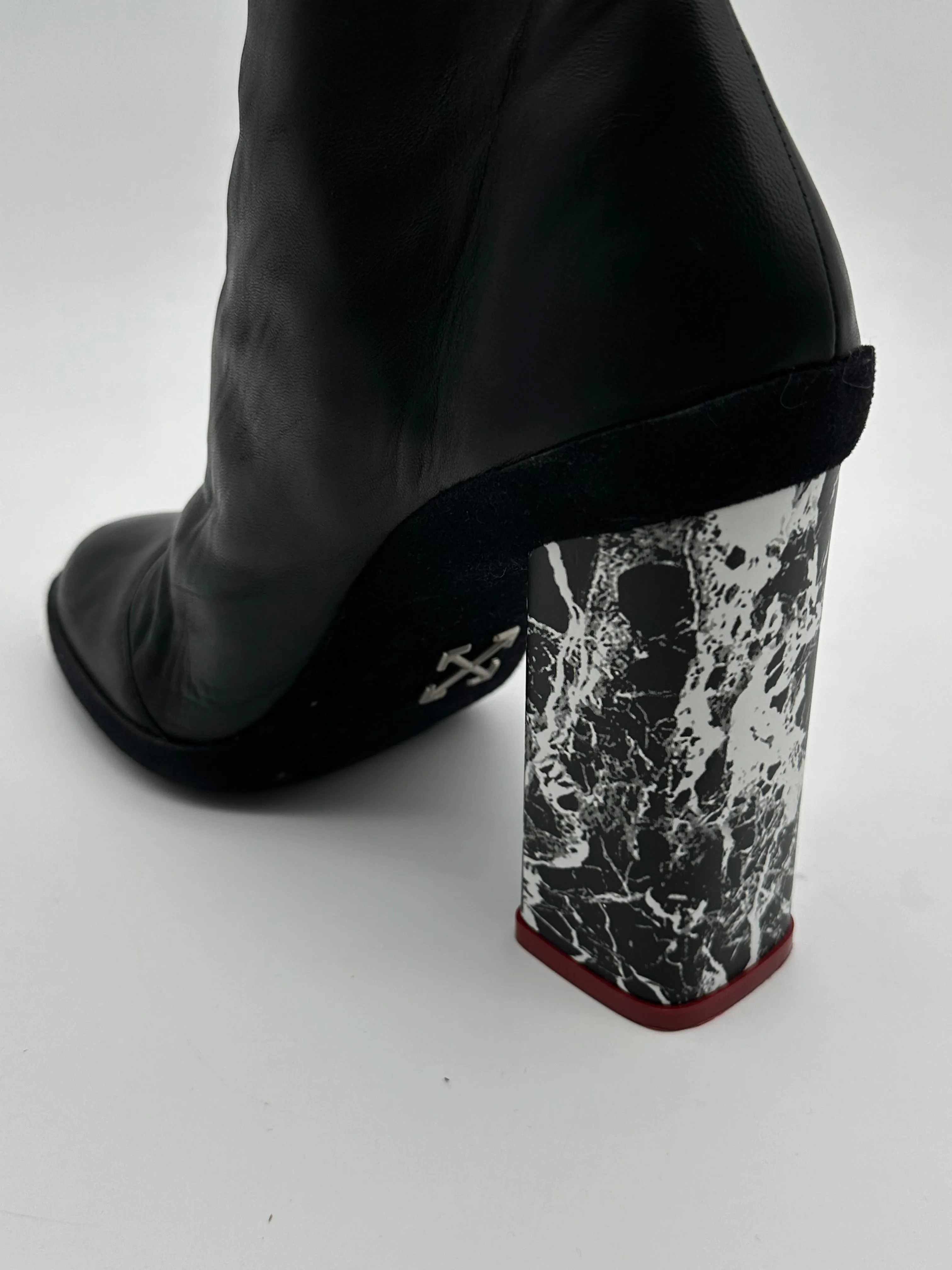 Marble Ankle Boots
