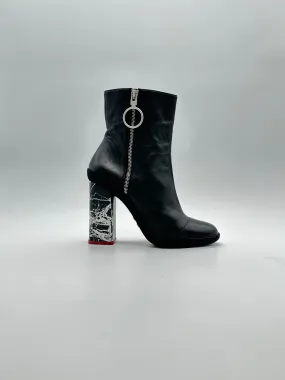 Marble Ankle Boots