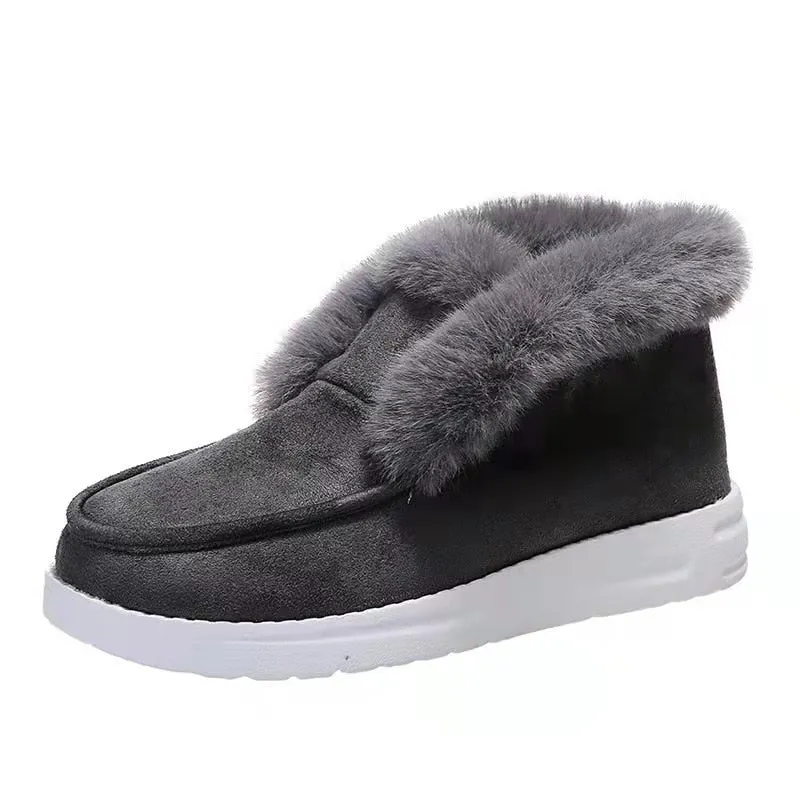 Warm Plush Fur Snow Ankle Boots
