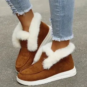 Warm Plush Fur Snow Ankle Boots
