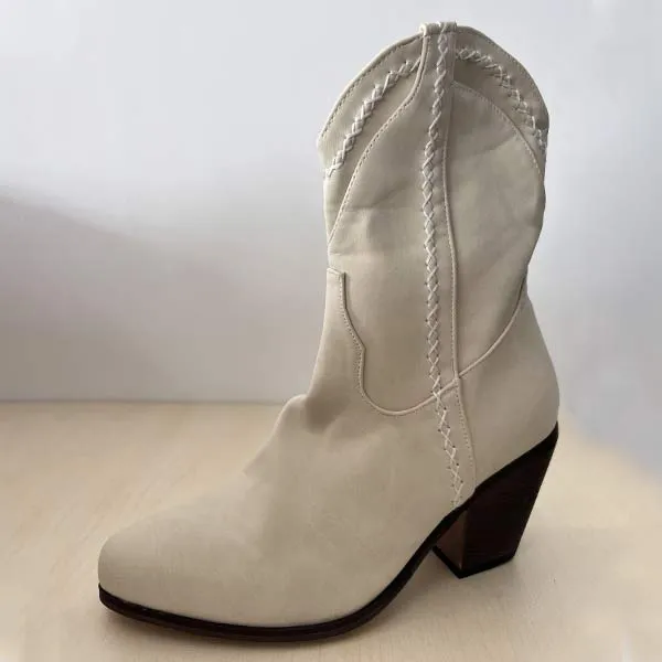 Women'S Short Chunky Heel Martin Boots 88542027C