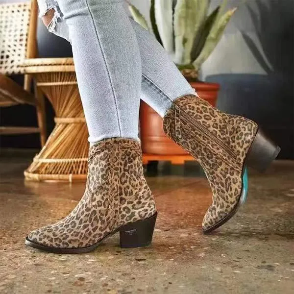 Women'S Short Chunky Heel Martin Boots 88542027C